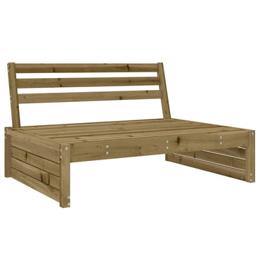 Garden Middle Sofa 120X80 Cm Impregnated Wood Pine