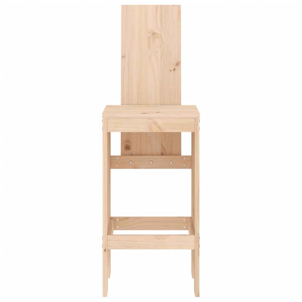 Bar Stools 2 Pcs 40X42X120 Cm Solid Wood Pine