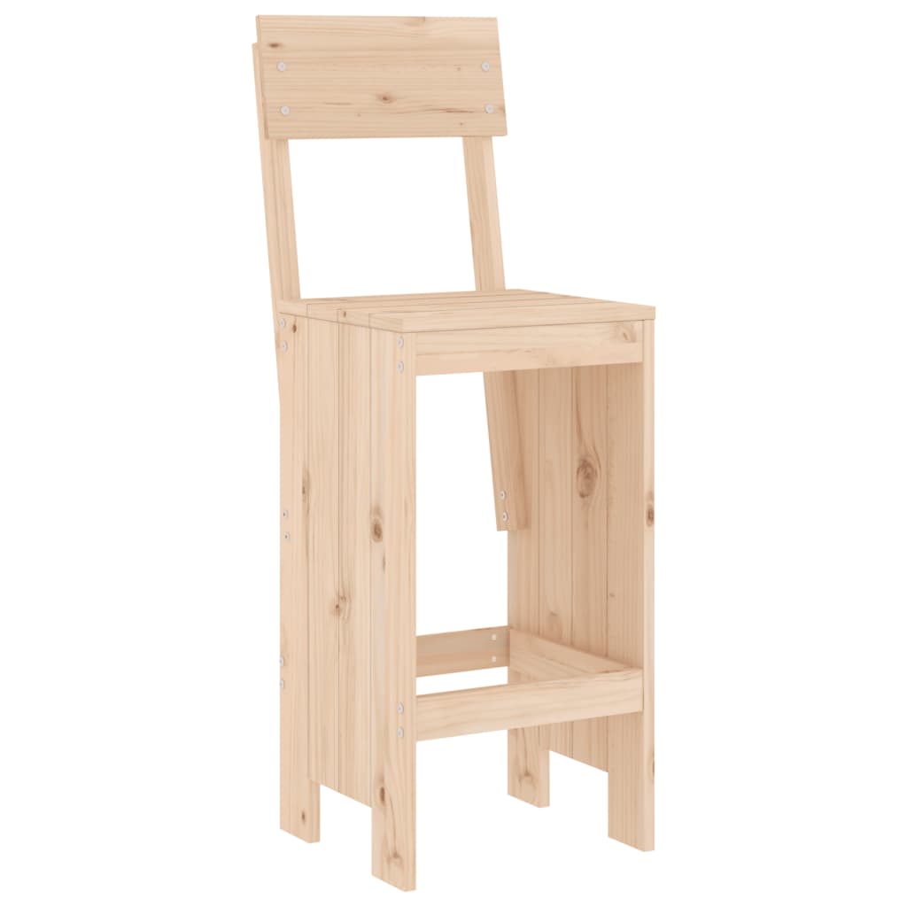 Bar Stools 2 Pcs 40X48.5X115.5 Cm Solid Wood Pine