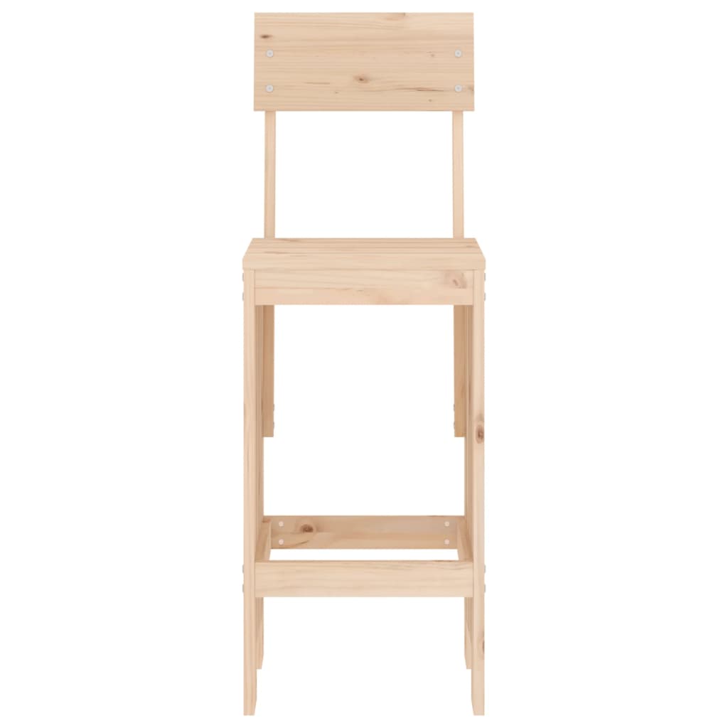 Bar Stools 2 Pcs 40X48.5X115.5 Cm Solid Wood Pine