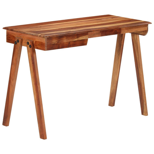 Writing Desk With Drawer 110X50X77 Cm Solid Wood Acacia