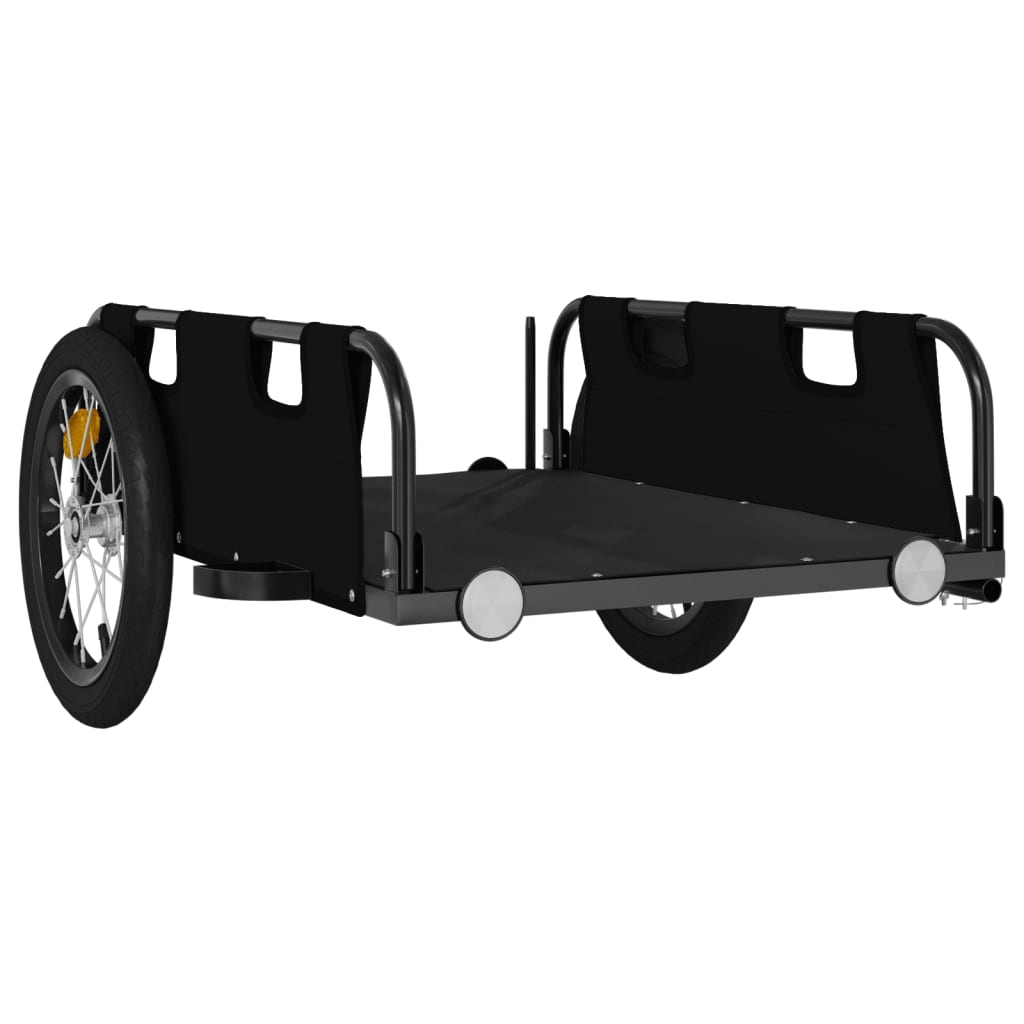 Bike Trailer Black Oxford Fabric And Iron