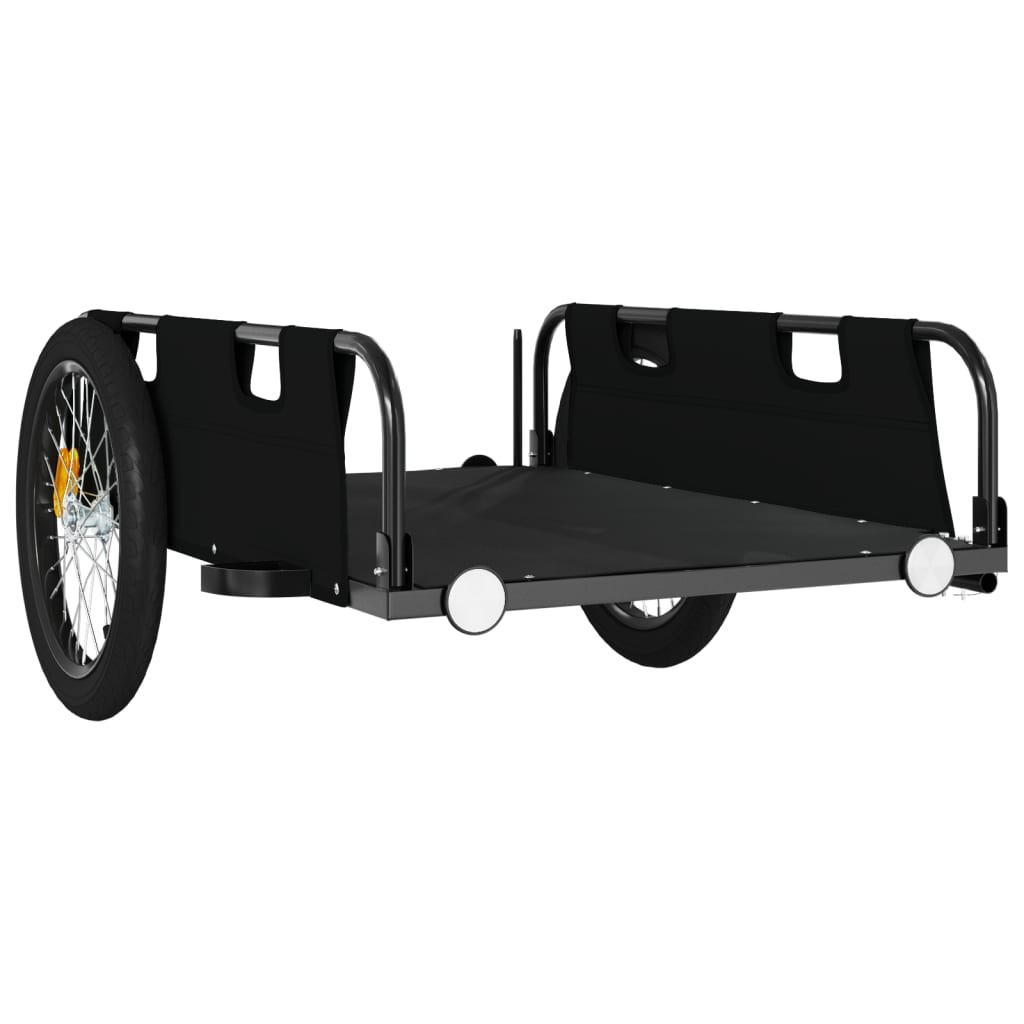 Bike Trailer Black Oxford Fabric And Iron