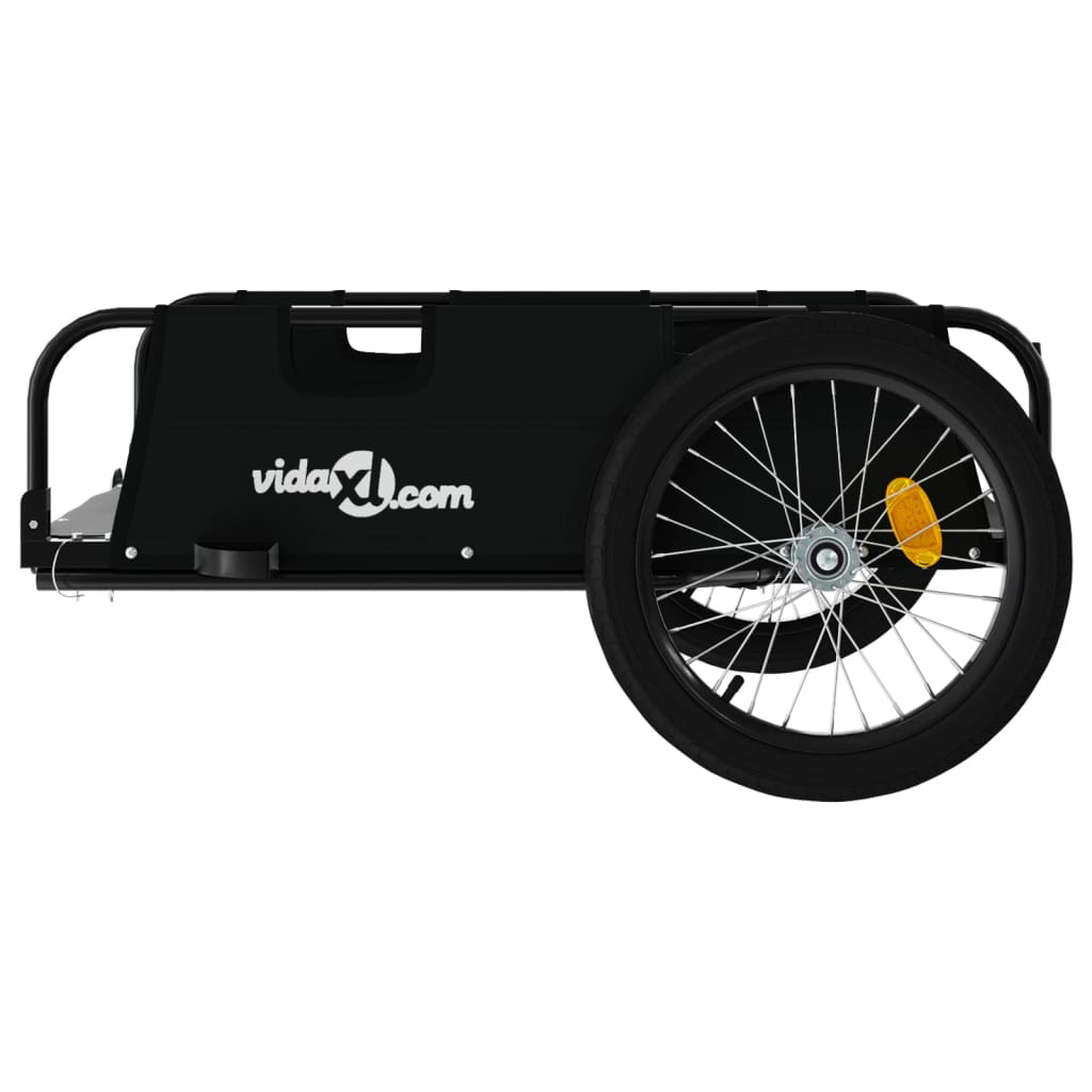 Bike Trailer Black Oxford Fabric And Iron