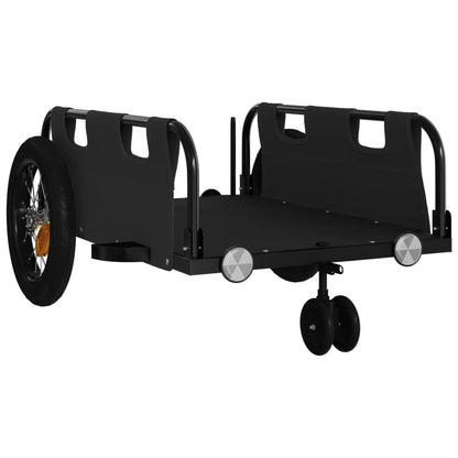 Bike Trailer Black Oxford Fabric And Iron