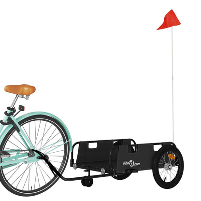 Bike Trailer Black Oxford Fabric And Iron