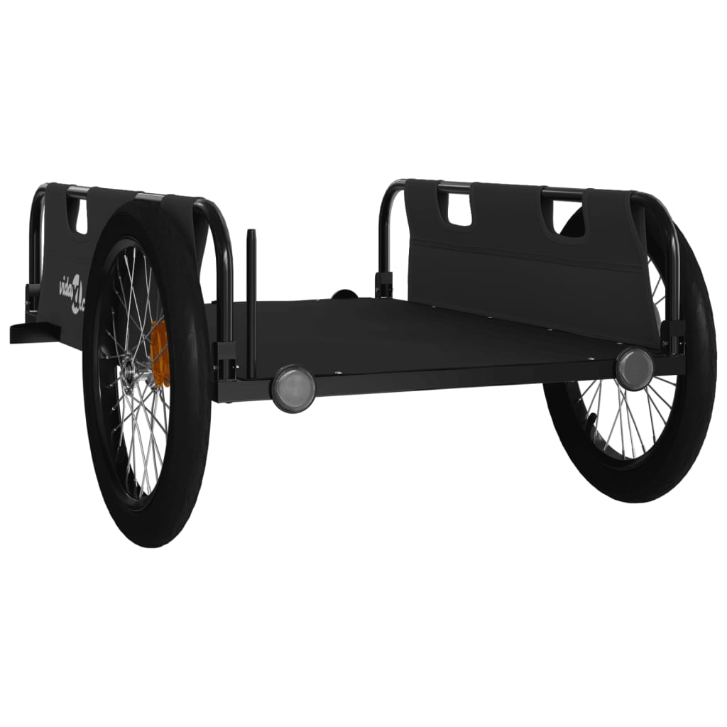 Bike Trailer Black Oxford Fabric And Iron