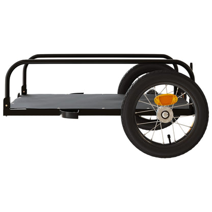 Bike Trailer Black 122X53X31 Cm Iron