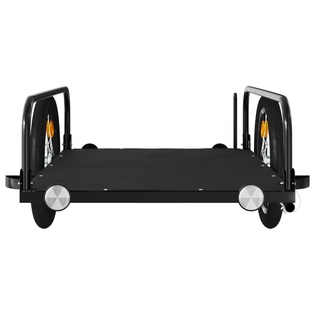 Bike Trailer Black 126X63X34 Cm Iron