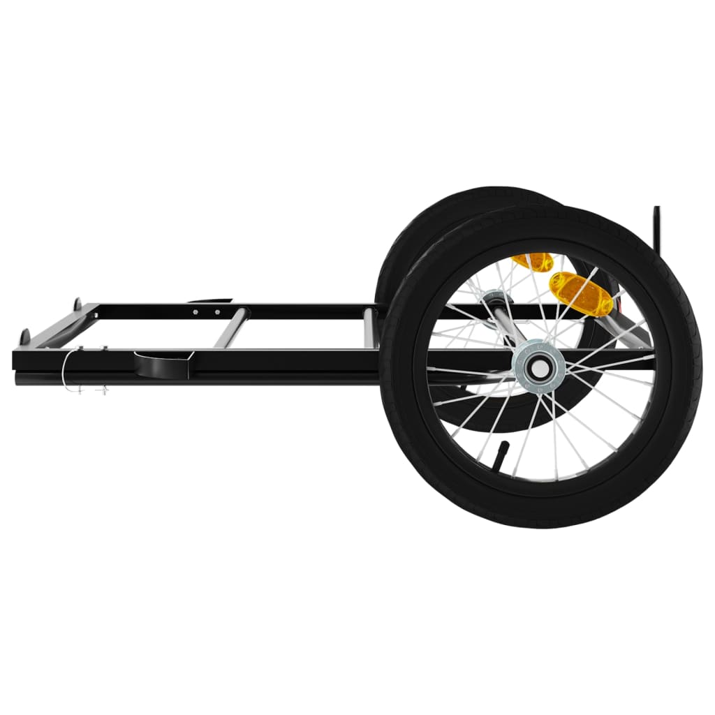 Bike Trailer Black 126X63X34 Cm Iron