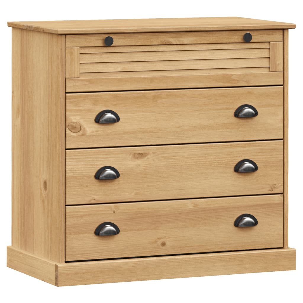 Chest Of Drawers Vigo 80X40X76 Cm Solid Wood Pine