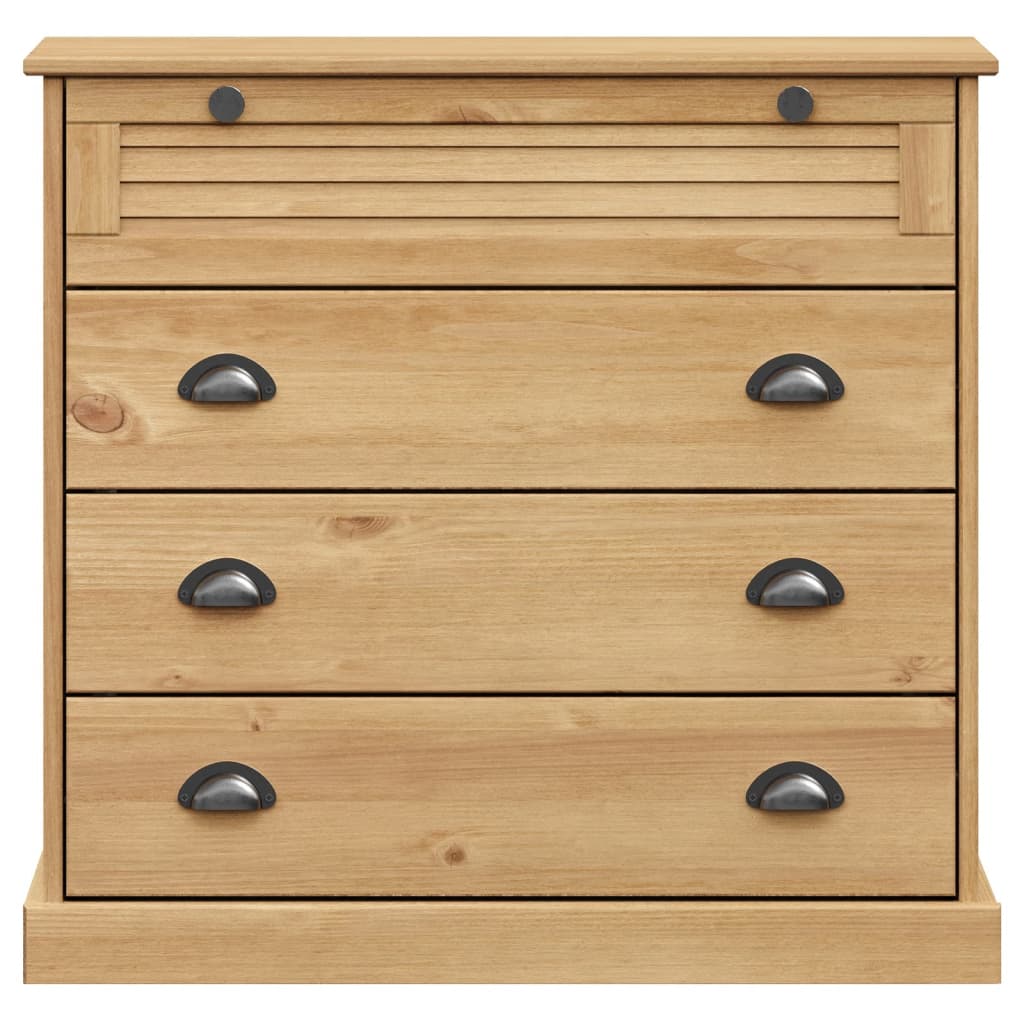 Chest Of Drawers Vigo 80X40X76 Cm Solid Wood Pine