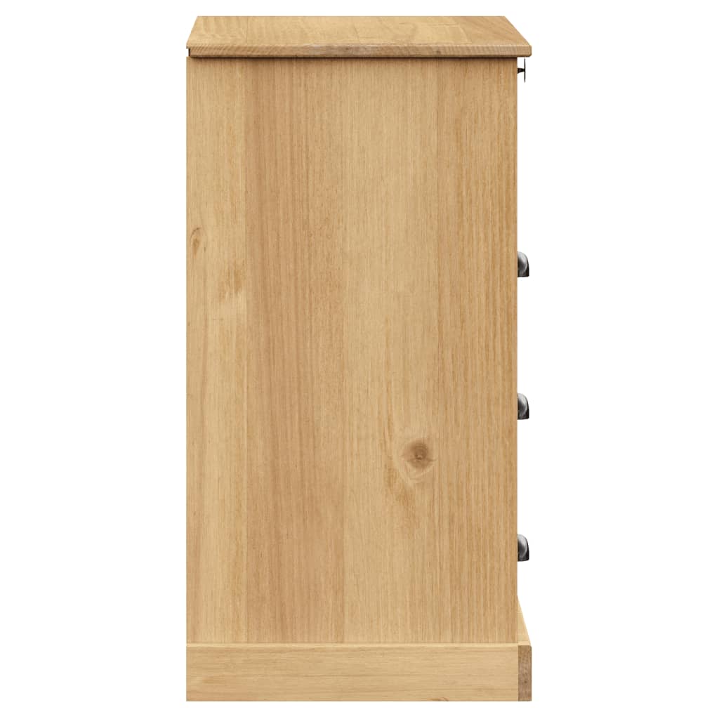 Chest Of Drawers Vigo 80X40X76 Cm Solid Wood Pine