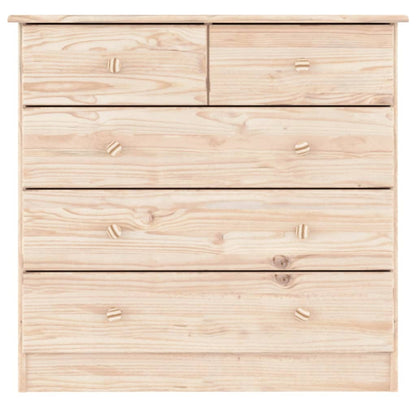 Chest Of Drawers Alta 77X35X73 Cm Solid Wood Pine