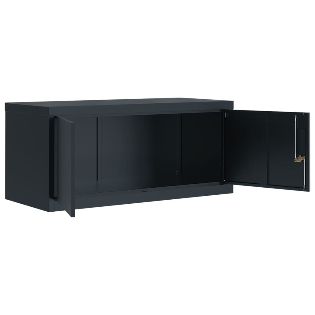 File Cabinet Anthracite 90X40X40 Cm Steel