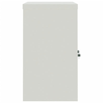 File Cabinet Light Grey And Blue 90X40X70 Cm Steel