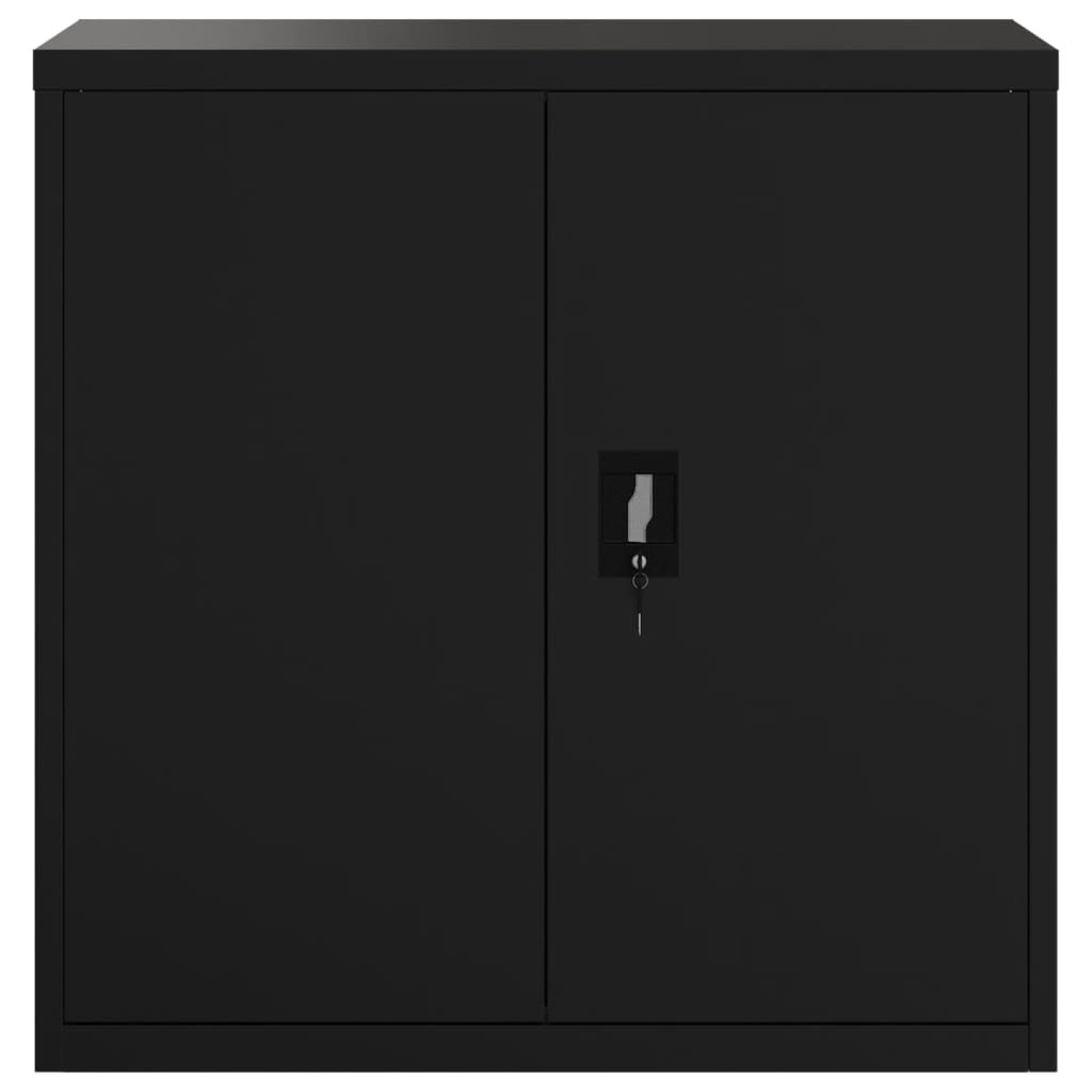 File Cabinet Black 90X40X90 Cm Steel