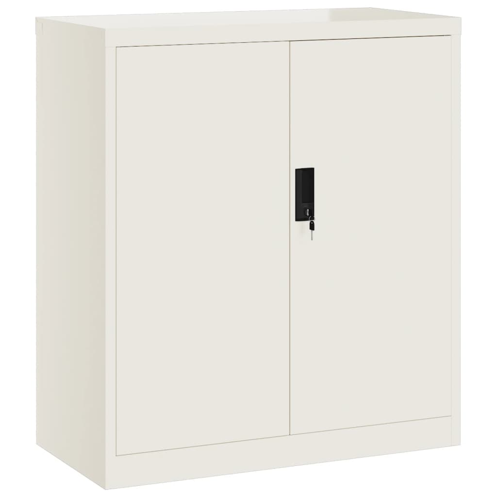 File Cabinet White 79X40X90 Cm Steel