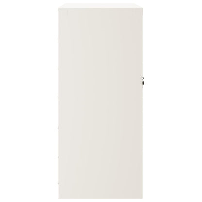 File Cabinet White 79X40X90 Cm Steel