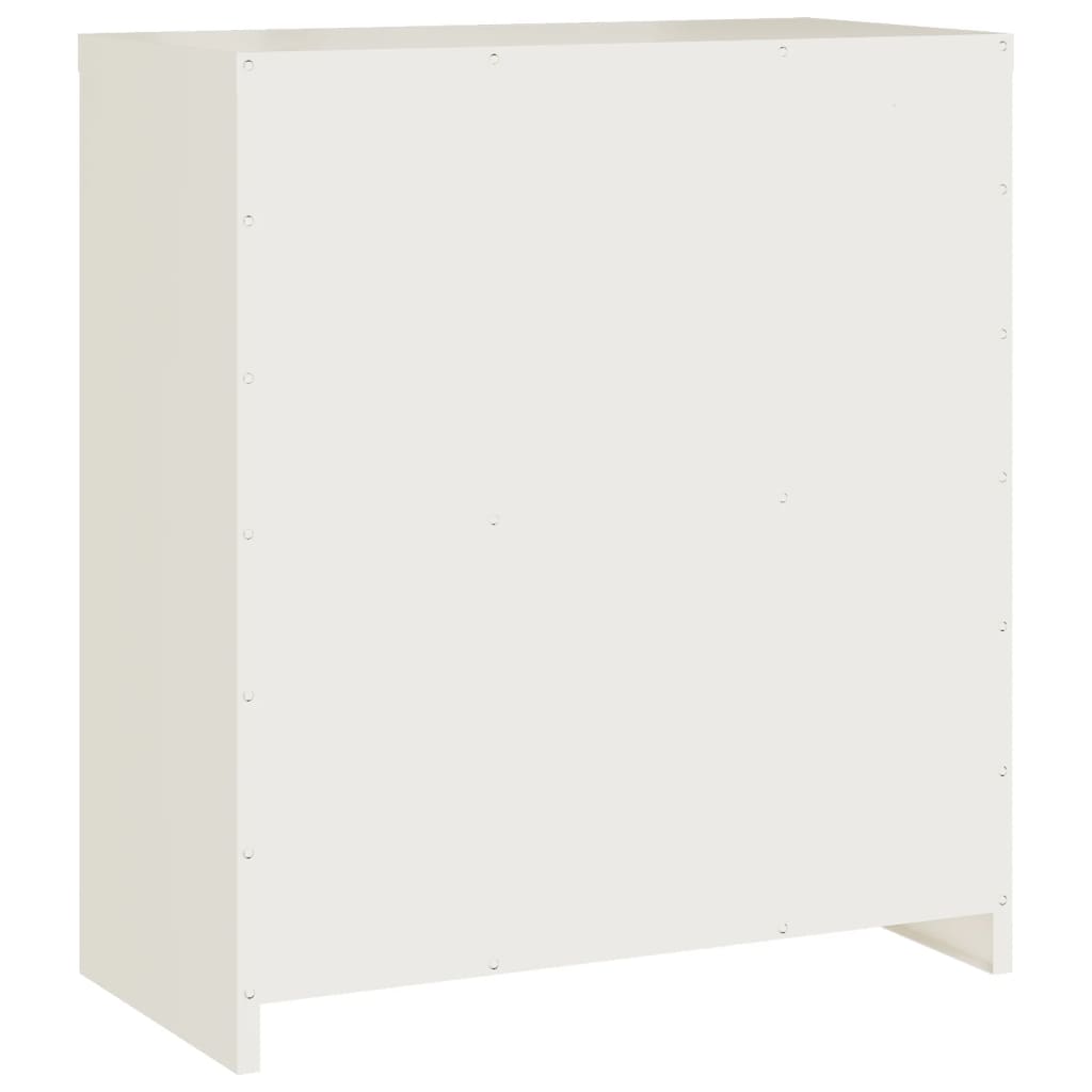 File Cabinet White 79X40X90 Cm Steel