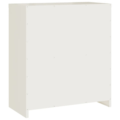 File Cabinet White 79X40X90 Cm Steel