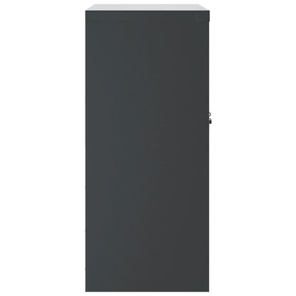 File Cabinet Anthracite 79X40X90 Cm Steel