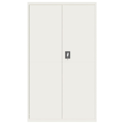 File Cabinet White 105X40X180 Cm Steel