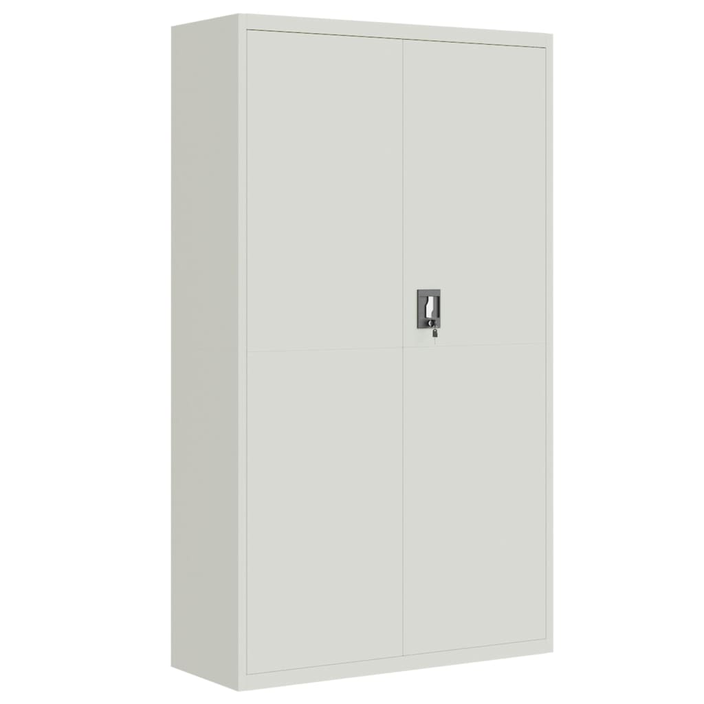 File Cabinet Light Grey 105X40X180 Cm Steel