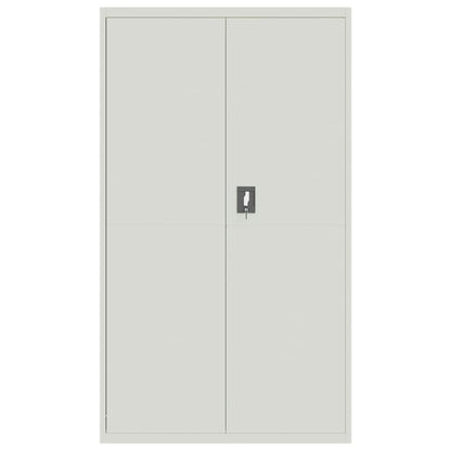 File Cabinet Light Grey 105X40X180 Cm Steel