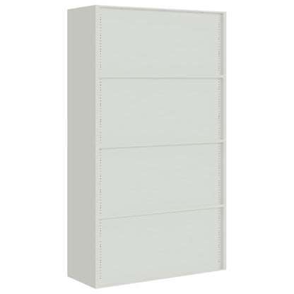 File Cabinet Light Grey 105X40X180 Cm Steel