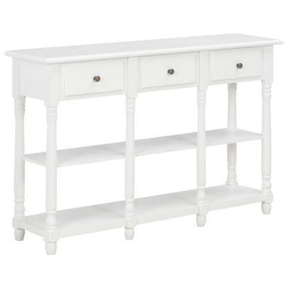 Console Table White 110X30X76Cm Engineered Wood