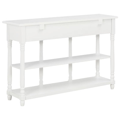 Console Table White 110X30X76Cm Engineered Wood