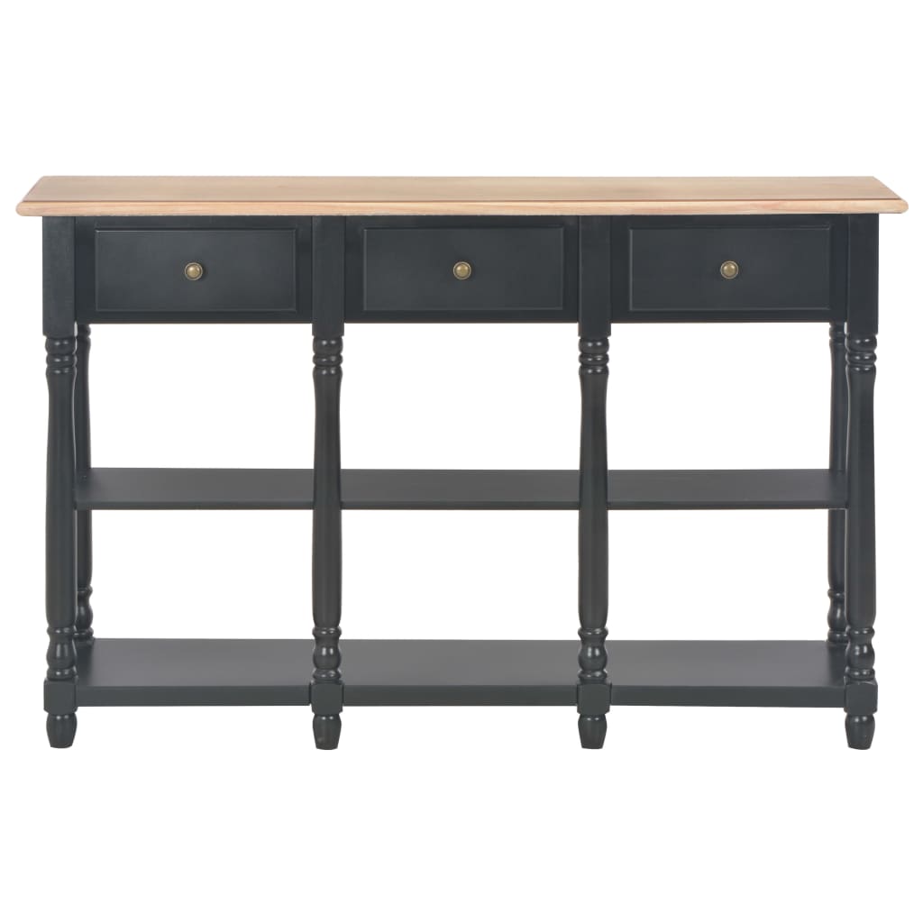 Console Table Black 110X30X76Cm Engineered Wood