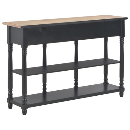 Console Table Black 110X30X76Cm Engineered Wood