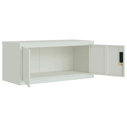 File Cabinet Light Grey 90X40X130 Cm Steel