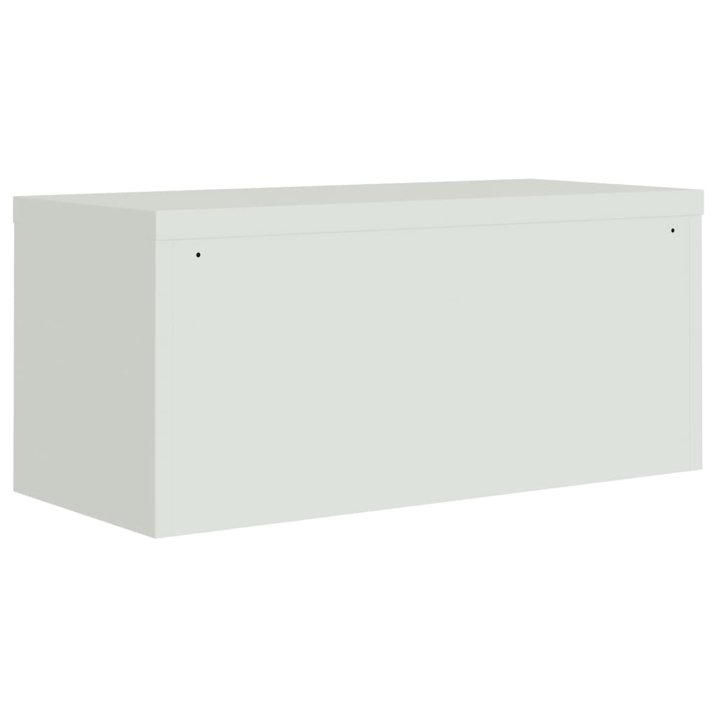 File Cabinet Light Grey 90X40X130 Cm Steel