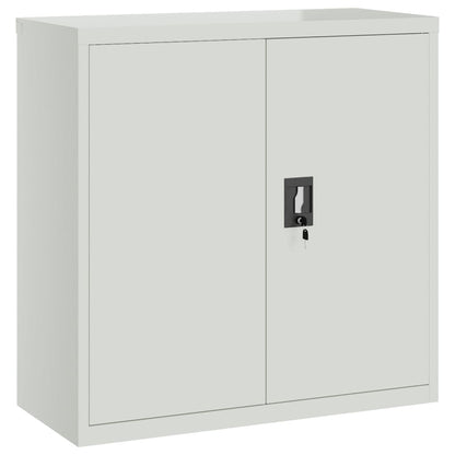 File Cabinet Light Grey 90X40X130 Cm Steel