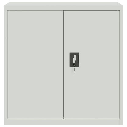 File Cabinet Light Grey 90X40X130 Cm Steel