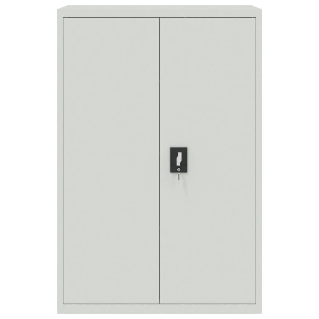 File Cabinet Light Grey 90X40X180 Cm Steel