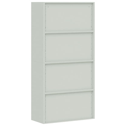 File Cabinet Light Grey 90X40X220 Cm Steel