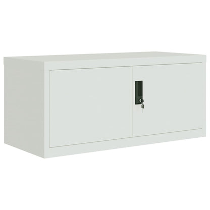 File Cabinet Light Grey 90X40X240 Cm Steel