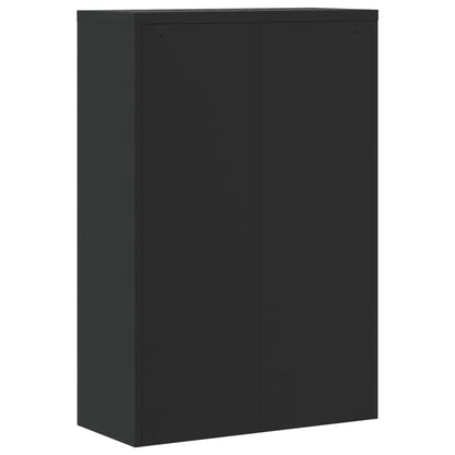 File Cabinet Black 90X40X180 Cm Steel