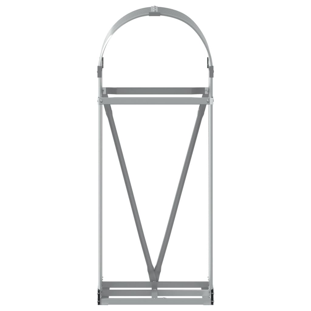 Log Holder Light Grey 40X45X100 Cm Galvanised Steel