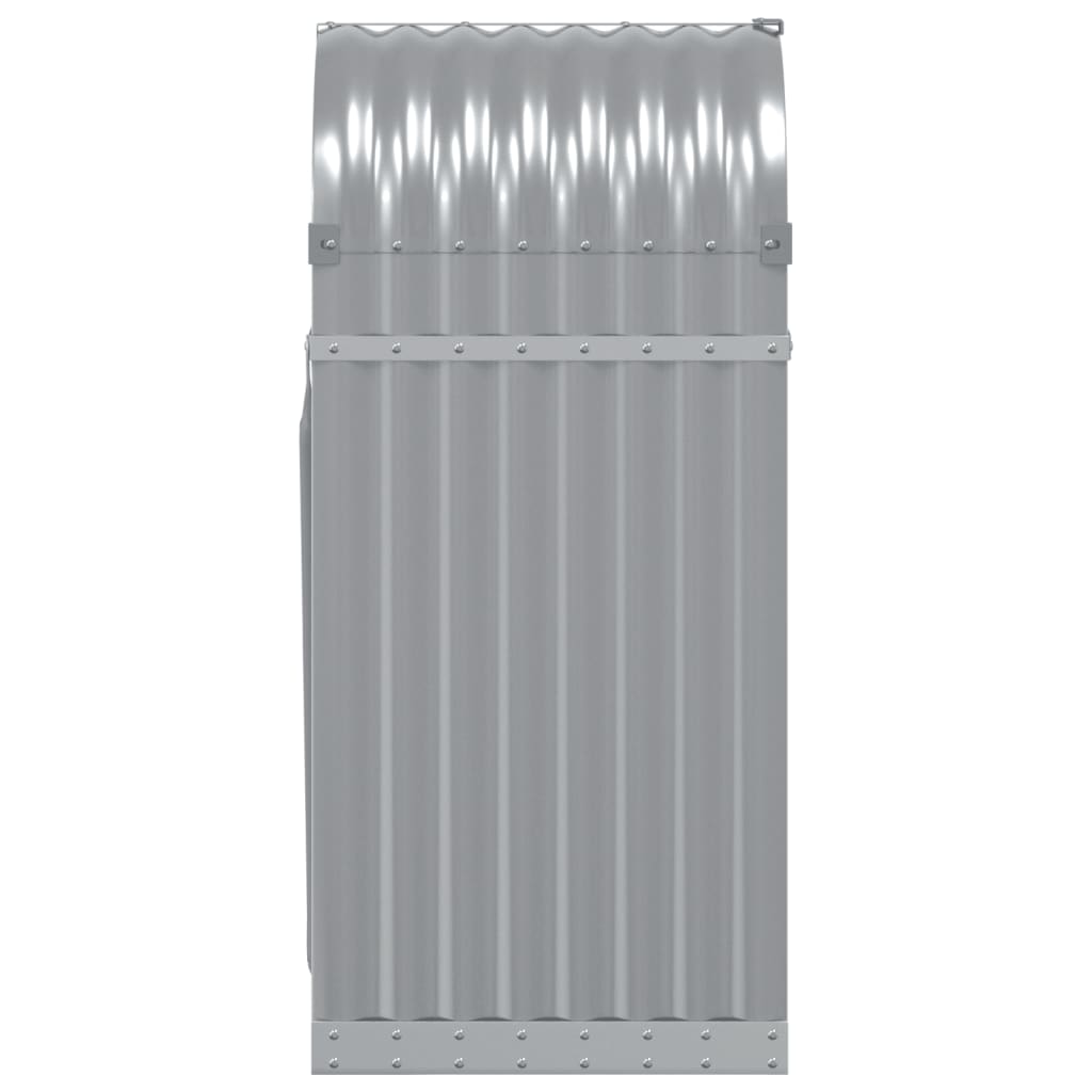 Log Holder Light Grey 40X45X100 Cm Galvanised Steel