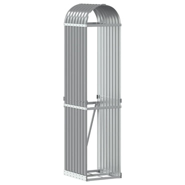 Log Holder Light Grey 40X45X170 Cm Galvanised Steel