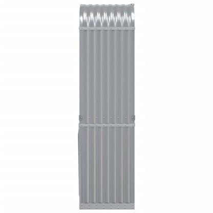 Log Holder Light Grey 40X45X170 Cm Galvanised Steel