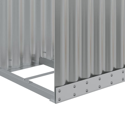 Log Holder Light Grey 40X45X170 Cm Galvanised Steel