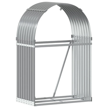 Log Holder Light Grey 80X45X120 Cm Galvanised Steel