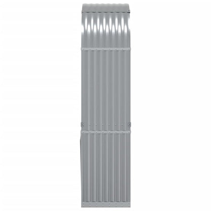 Log Holder Light Grey 80X45X190 Cm Galvanised Steel