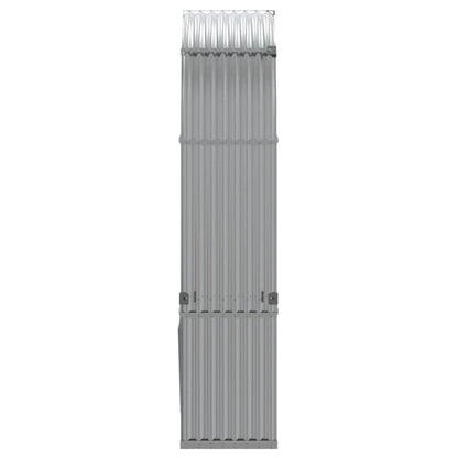 Log Holder Light Grey 120X45X210 Cm Galvanised Steel